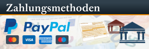 Bezahlung per PayPal und Banküberweisung